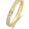 Geelgouden ring, 0.27 ct diamant, Wedding
