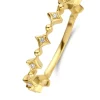 Geelgouden ring, 0.03 ct diamant, Cosmic