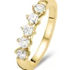 Geelgouden ring, 0.50 ct diamant, Hearts & Arrows