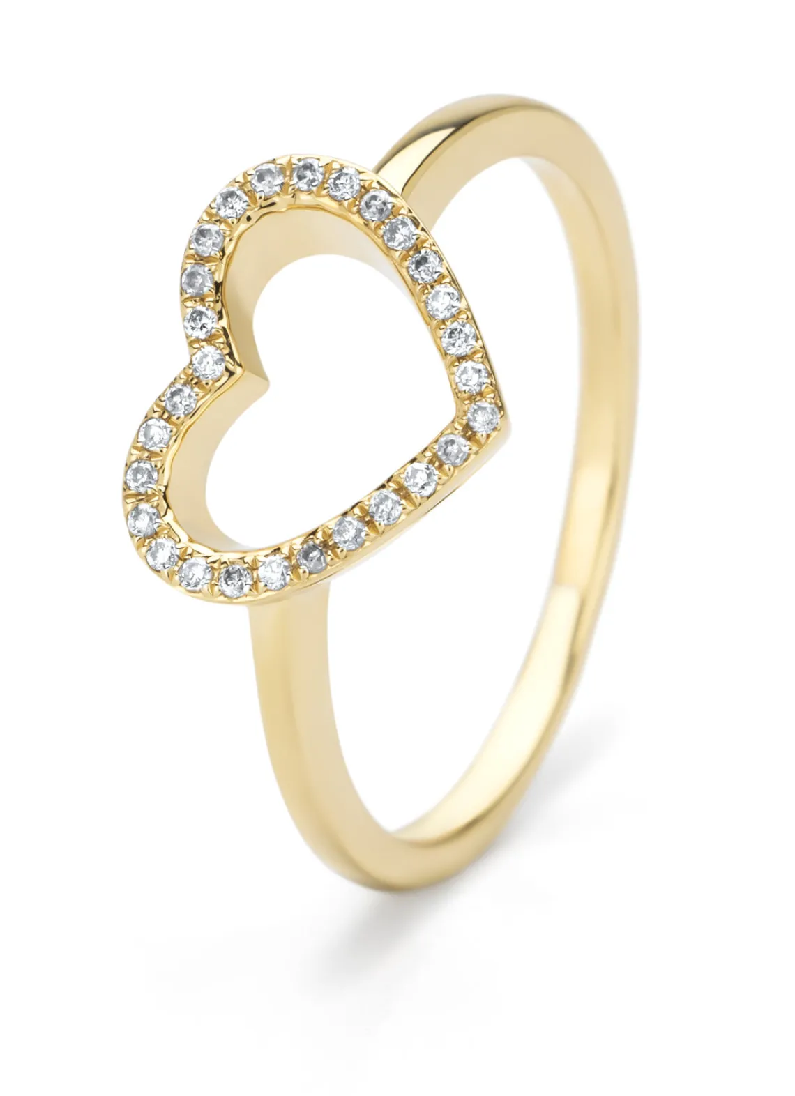 Geelgouden ring, 0.08 ct diamant, Dreamer