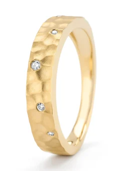 Geelgouden ring, 0.05 ct diamant, Timeless Treasures