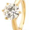 Geelgouden ring, 3.28 ct diamant, Solitair