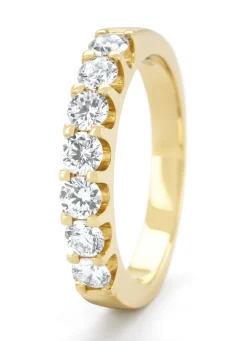 Geelgouden ring, 0.77 ct diamant, Wedding
