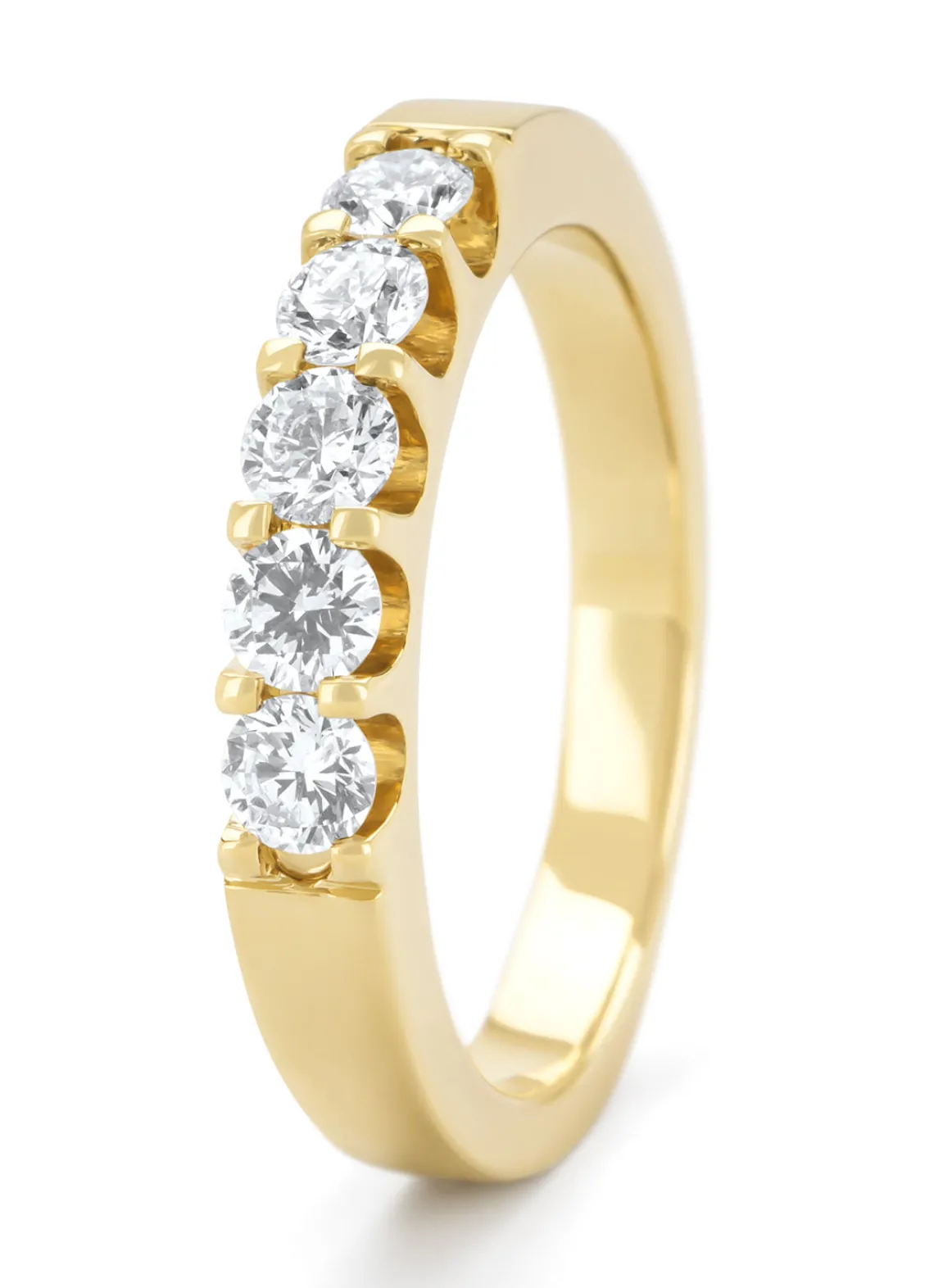 Geelgouden ring, 0.55 ct diamant, Wedding