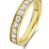 Geelgouden ring, 0.77 ct diamant, Wedding