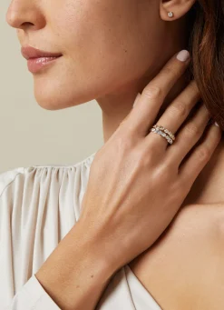 Geelgouden ring, 0.45 ct diamant, Petite Romance