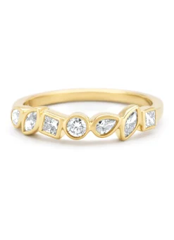 Geelgouden ring, 0.45 ct diamant, Petite Romance