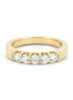 Geelgouden ring, 0.55 ct diamant, Wedding