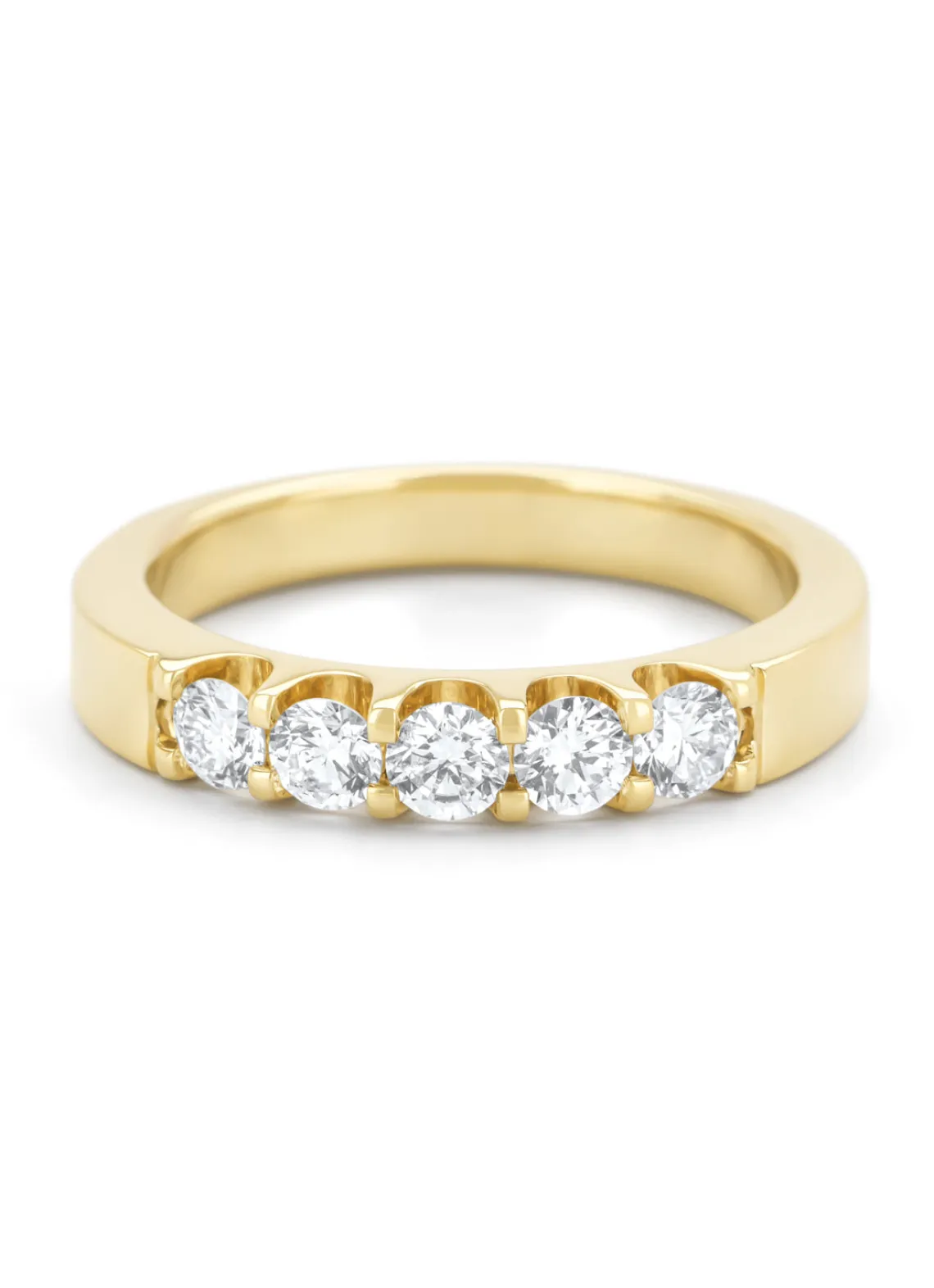 Geelgouden ring, 0.55 ct diamant, Wedding