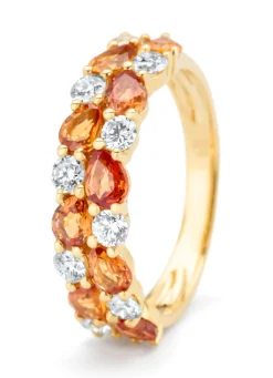 Geelgouden ring, 1.65 ct oranje saffier ( bew, Eden