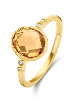 Geelgouden ring, 1.85 ct oranje citrien, Philosophy