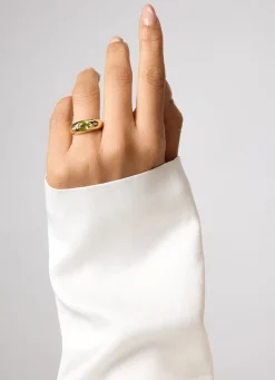 Geelgouden ring, 1.27 ct peridoot, BOLD