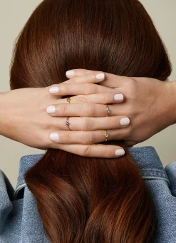 Geelgouden ring, 0.26 ct peridoot, Joy