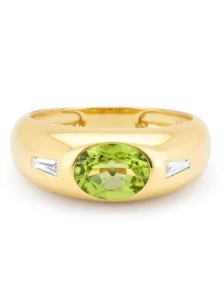 Geelgouden ring, 1.27 ct peridoot, BOLD