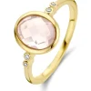 Geelgouden ring, 1.78 ct rozenkwarts, Philosophy