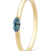 Geelgouden ring, 0.16 ct topaas, Joy