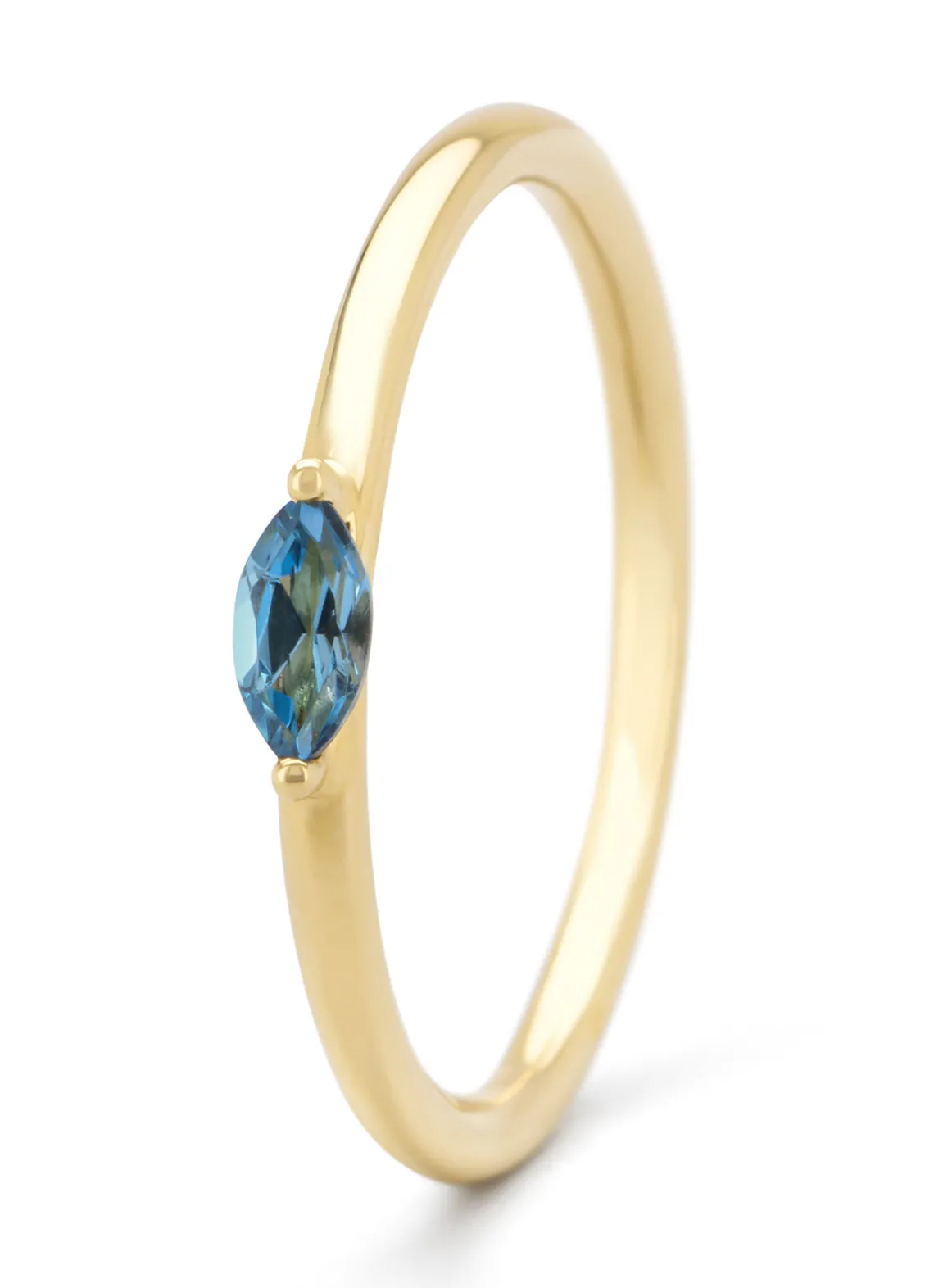 Geelgouden ring, 0.16 ct topaas, Joy