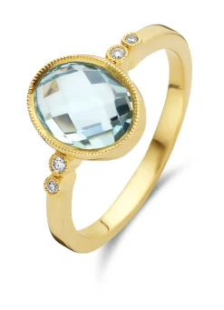 Geelgouden ring, 2.40 ct topaas, Philosophy