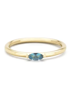 Geelgouden ring, 0.16 ct topaas, Joy