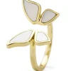 Geelgouden ring Butterfly Kisses