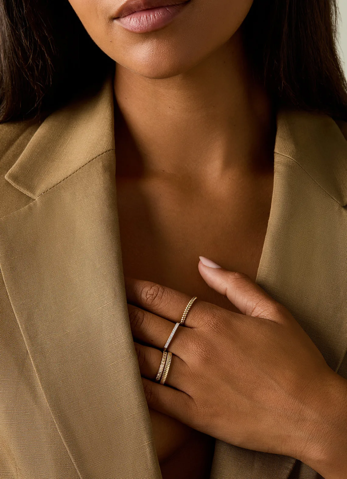 Geelgouden ring Ensemble