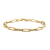 Geelgouden schakelarmband Closed Forever 20 cm