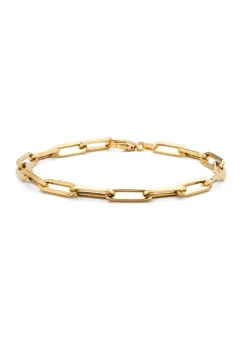 Geelgouden schakelarmband Closed Forever 20 cm