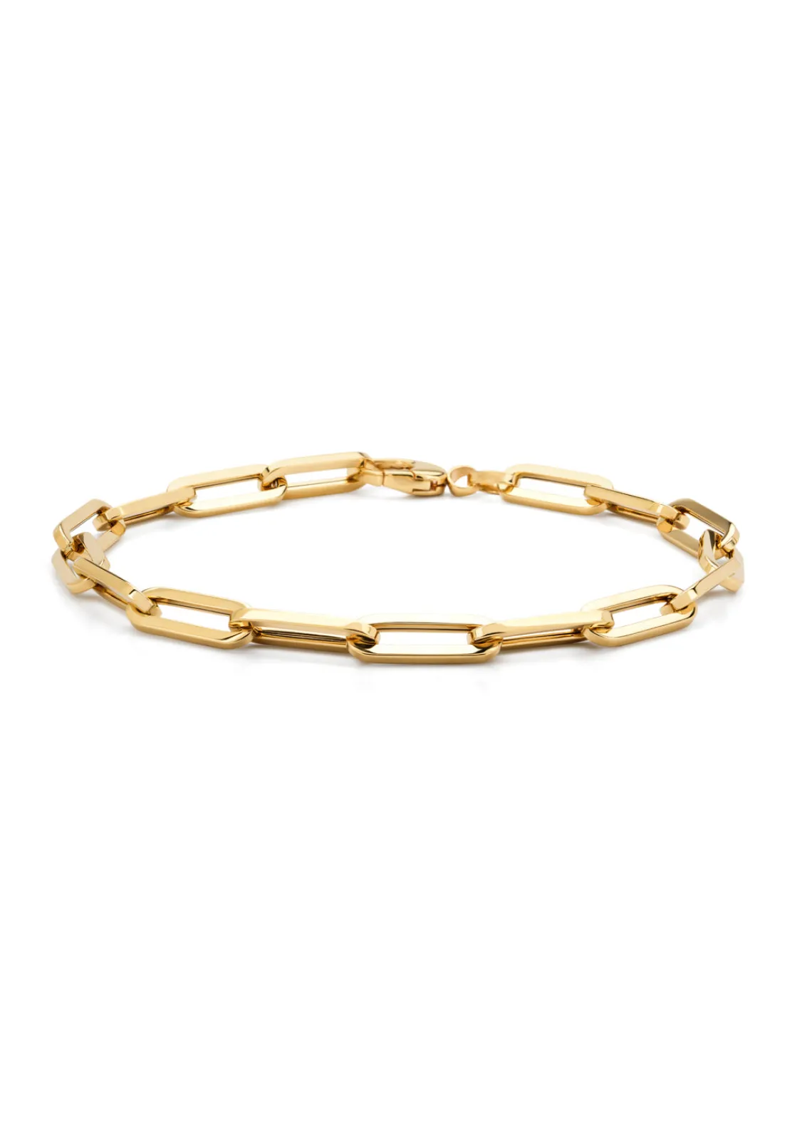 Geelgouden schakelarmband Closed Forever 20 cm