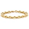 Geelgouden schakelarmband Timeless Treasures 19 cm