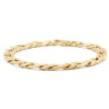 Geelgouden schakelarmband Timeless Treasures 19 cm