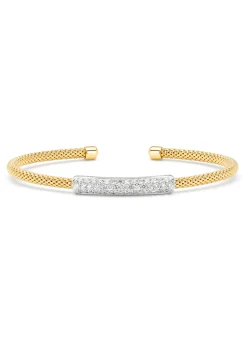 Gouden armband, 0.80 ct diamant, Caviar