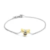 Gouden armband, 0.05 ct diamant, Queen Bee