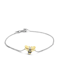 Gouden armband, 0.05 ct diamant, Queen Bee