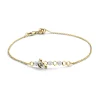 Gouden armband, 0.09 ct diamant, Queen Bee