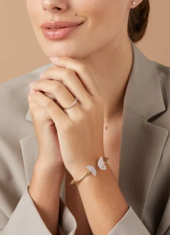 Gouden armband, 0.47 ct diamant, Butterfly Kisses