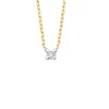 Gouden collier, 0.05 ct diamant, Starlight