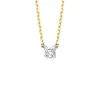 Gouden collier, 0.10 ct diamant, Starlight