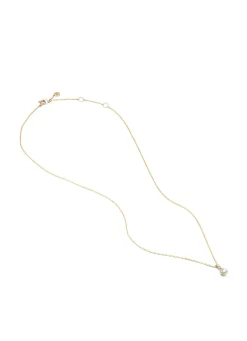 Gouden collier, 0.15 ct diamant, Starlight