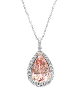 Gouden collier, 12.20 ct roze morganite, Gallery