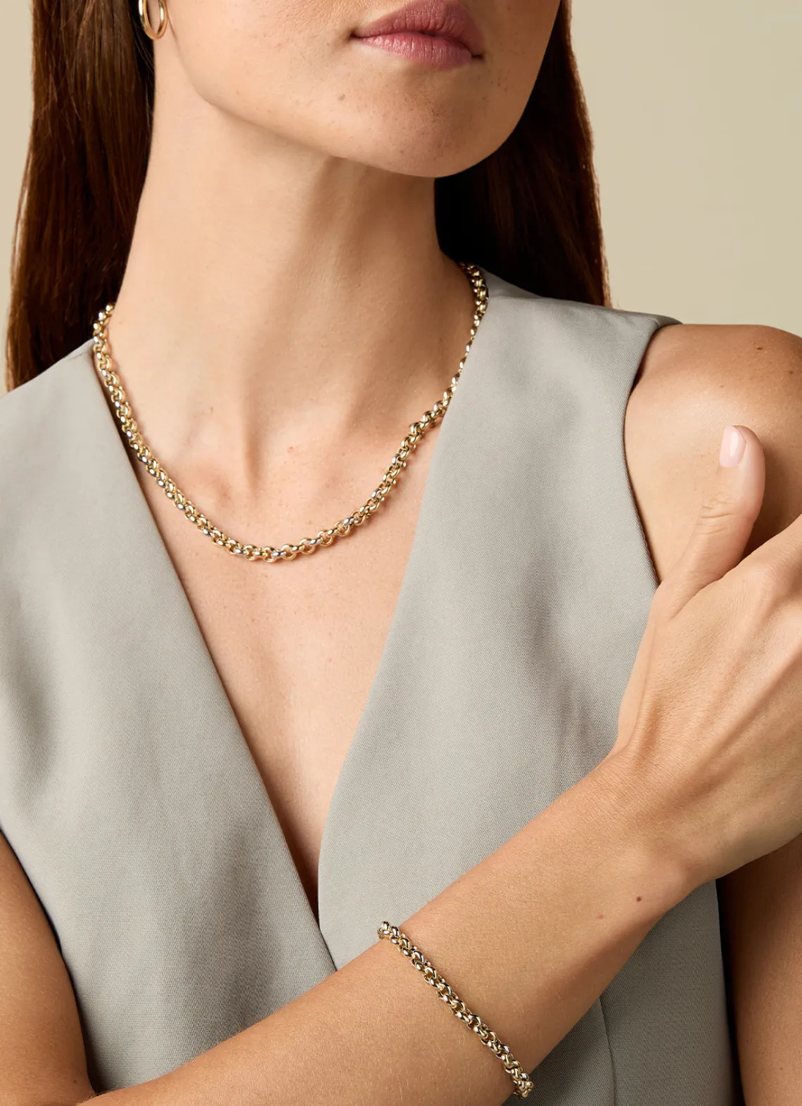 Gouden collier Timeless Treasures 45 cm