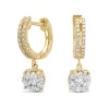Gouden oorsieraden, 0.59 ct diamant, Enchanted