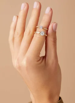 Gouden ring, 0.35 ct diamant, Enchanted