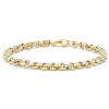 Gouden schakelarmband Timeless Treasures 18 cm
