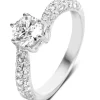 Ring, 1.48 ct diamant, Hearts & Arrows