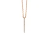 Roségouden collier, 0.05 ct diamant, Joy
