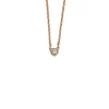 Roségouden collier, 0.05 ct diamant, Joy