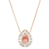 Roségouden collier, 0.55 ct morganiet, Gallery
