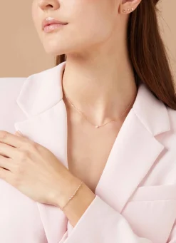 Roségouden oorsieraden, 0.06 ct diamant, Joy