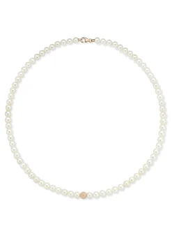 Roségouden parelketting Rivièra