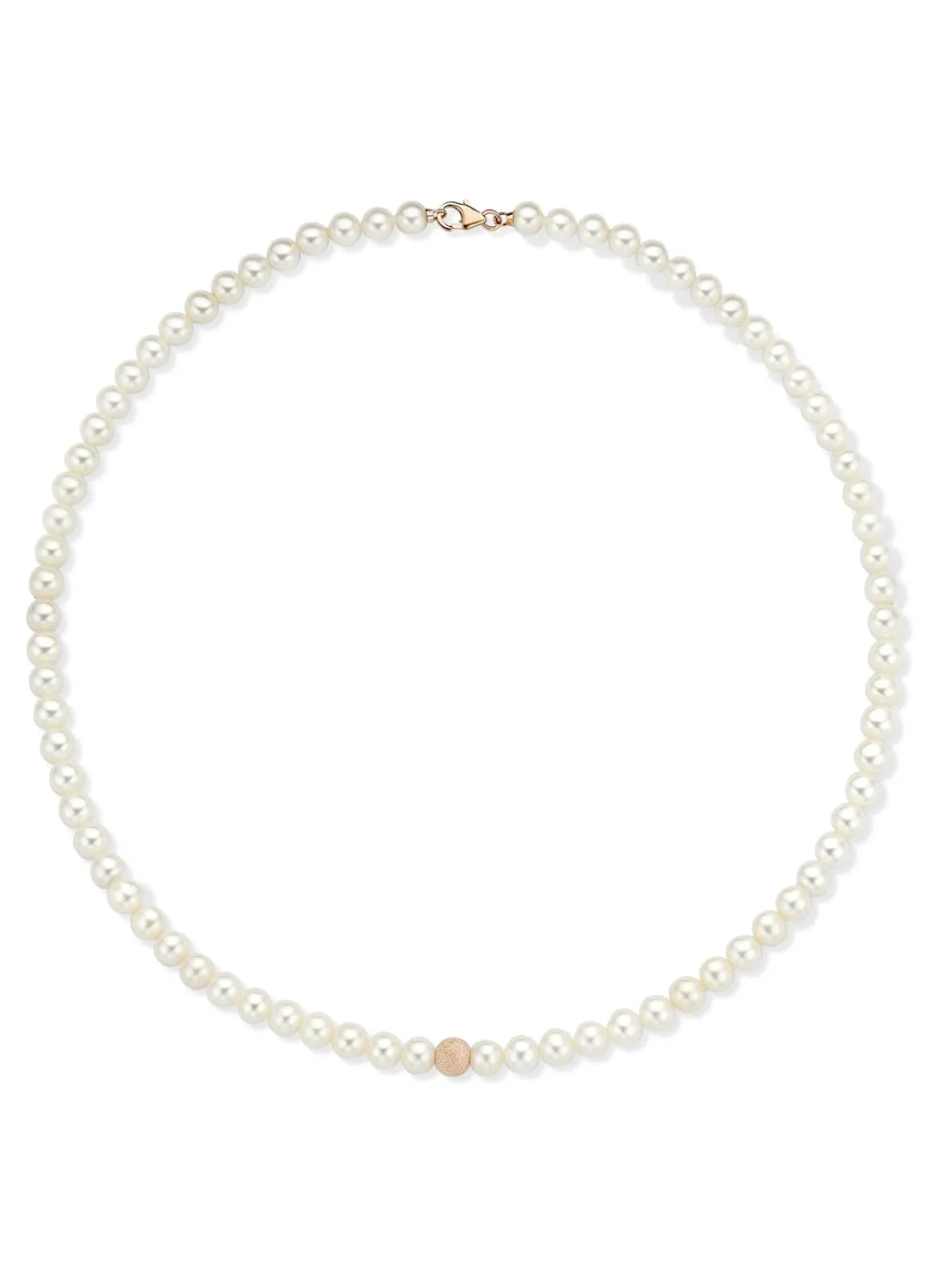 Roségouden parelketting Rivièra